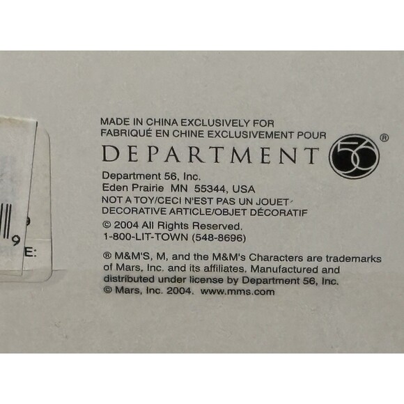 Dept 56 M&M'S Chocolate Candy Factory Lighted House Candy Dish W/ Box - Picture 3 of 15